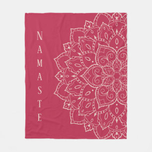 Couverture Polaire Viva Magenta & Pale Dogwood Namaste Mandala