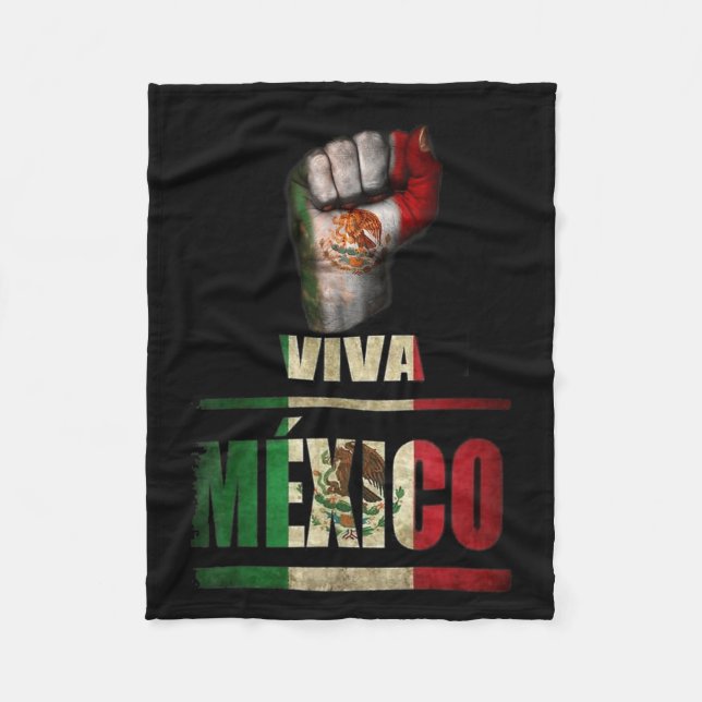 Couverture Polaire Viva Mexico Cabrones And Christmas Mexico Women Ki (Devant)