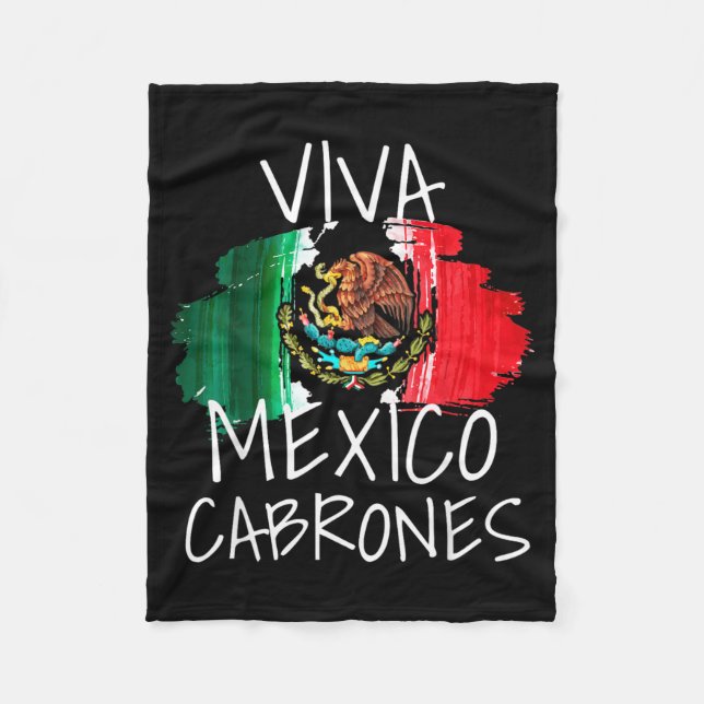 Couverture Polaire Vive le Mexique Fête de l'indépendance du Mexique  (Devant)