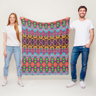 Couverture Polaire Vivid Fleece : motifs de plaid à la mode sur Zazzl