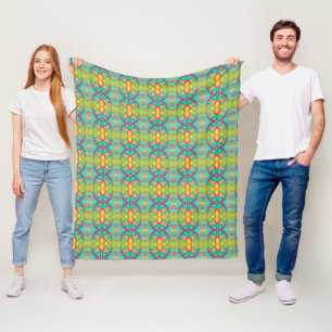 Couverture Polaire Vivid Fleece : motifs de plaid à la mode sur Zazzl