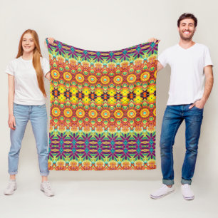 Couverture Polaire Vivid Fleece : motifs de plaid à la mode sur Zazzl