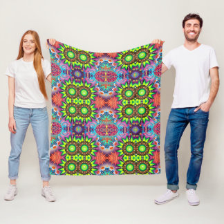 Couverture Polaire Vivid Fleece : motifs de plaid tendance sur Zazzle