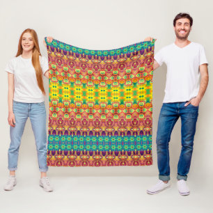 Couverture Polaire Vivid Fleece : motifs de plaid tendance sur Zazzle