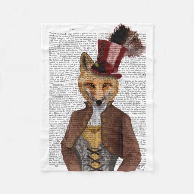 Couverture Polaire Vivienne Steampunk Fox (Devant)