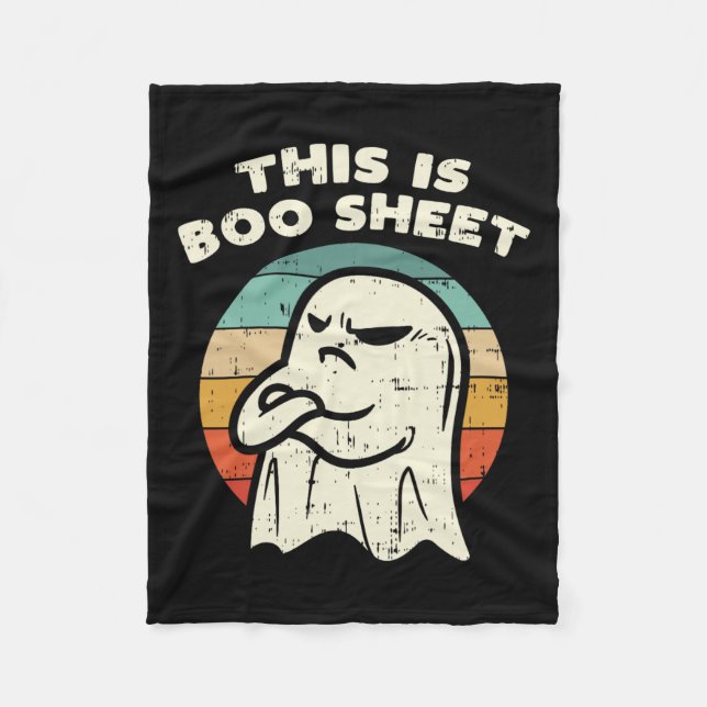 Couverture Polaire Voici Bosheet Ghost Retro Halloween Costume Me (Devant)