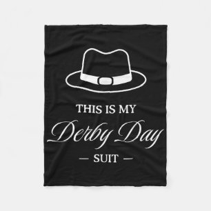 Couverture Polaire Voici Mon Costume Derby Day - Cheval Racing Der Dr