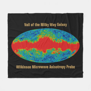 Couverture Polaire Voile Galaxy Voie Lactée sur l'univers WMAP