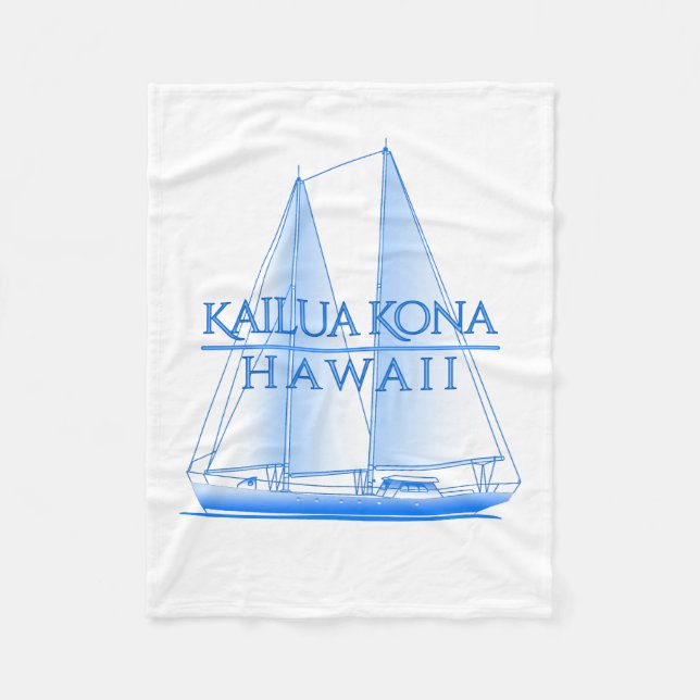 Couverture Polaire Voile nautique côtière de Kailua Kona (Devant)