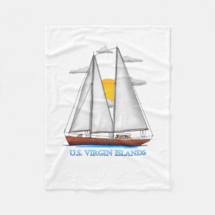 Couverture Polaire Voile nautique côtière des îles Vierges américaine