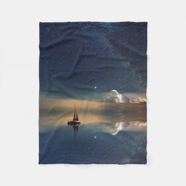 Couverture Polaire Voile vers les nuages (Devant)