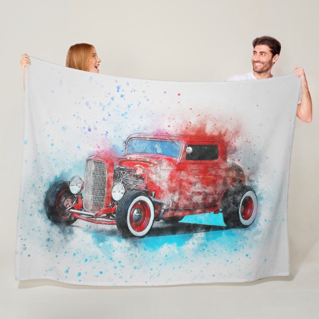 Couverture Polaire Voiture (En situation)