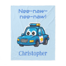 Voiture de police heureuse, tout-petit personnalis
