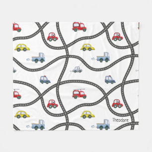 Couverture Polaire Voiture pour enfants personnalisée