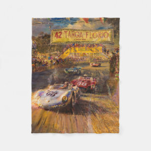 Couverture Polaire Voitures de course Vintages Automobile