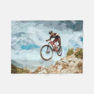 Couverture Polaire Voler en descendant sur un vélo de montagne