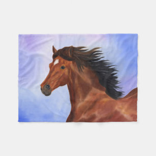 Couverture Polaire Volet Cheval Brown