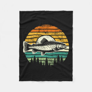 Couverture Polaire Volet truite Pêche Forêt extérieure Nature Vie sau