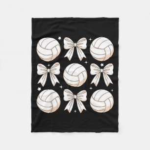 Couverture Polaire Volleyball Coquette Bow Volleyball Maman Sœur