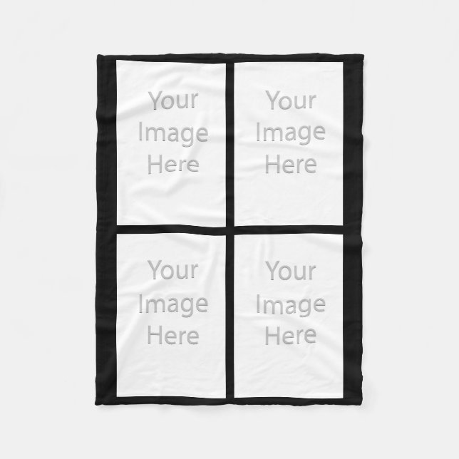 Couverture Polaire Vos 4 Photos Personnalisées... (Devant)
