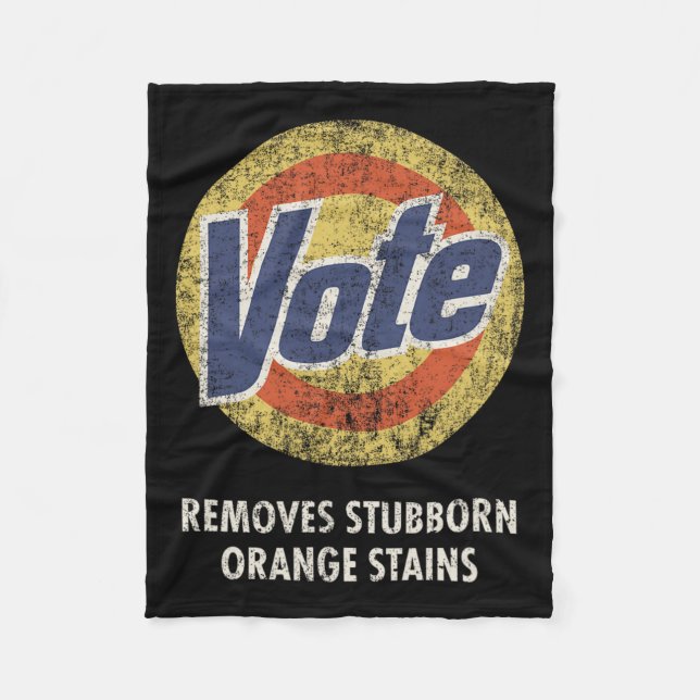 Couverture Polaire Vote Detergent Funny Vintage (Devant)