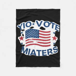 Couverture Polaire Vote Patriotique S Design Avec Drapeau Américain E