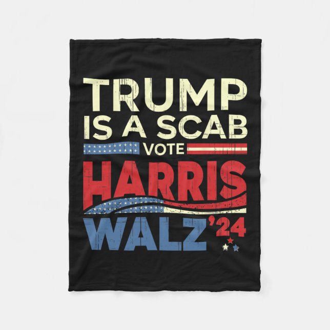 Couverture Polaire Vote Pour Harris 2024 Trump Est Un Scab Vote Harri (Devant)