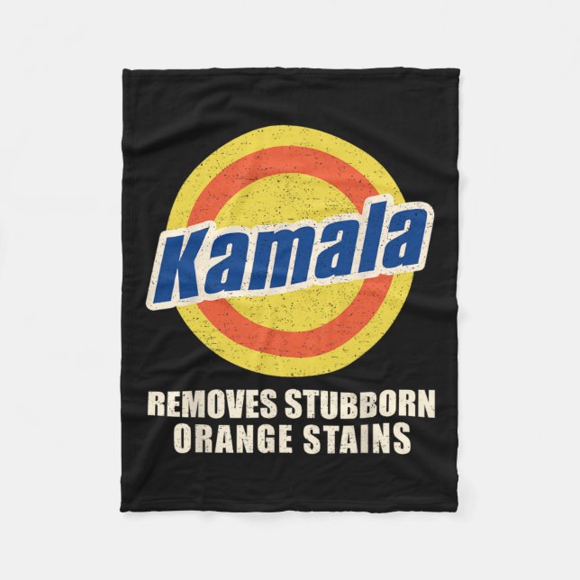 Couverture Polaire Vote Remove Stube Orange Stains Harris Funny Vo (Devant)
