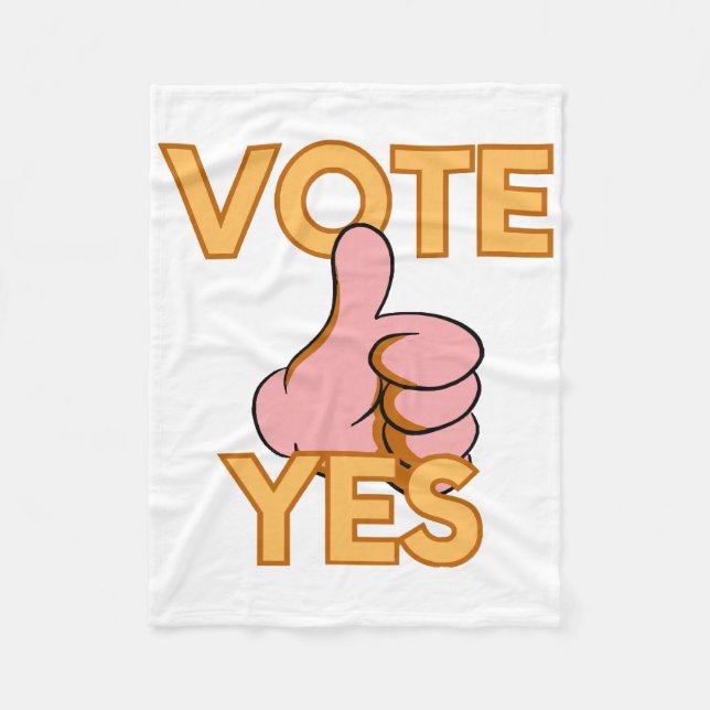 Couverture Polaire Votez oui (Devant)