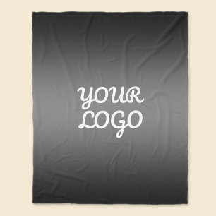 Couverture Polaire Votre logo et moderne gris foncé modifiable couleu