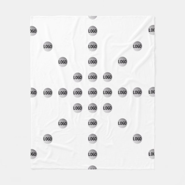 Couverture Polaire Votre logo ou toute image téléchargée | Motif étoi (Devant)