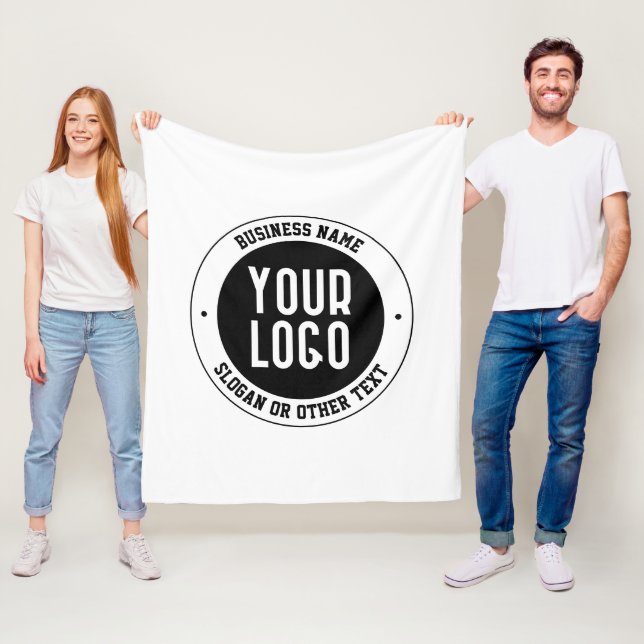 Couverture Polaire Votre logo ou votre conception d'entreprise | Text (En situation)