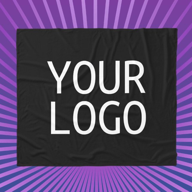 Couverture Polaire Votre logo | Remplacement simple de logo (Créateur téléchargé)