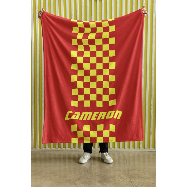 Couverture Polaire Votre nom Couleurs entièrement personnalisées À da (Créateur téléchargé)