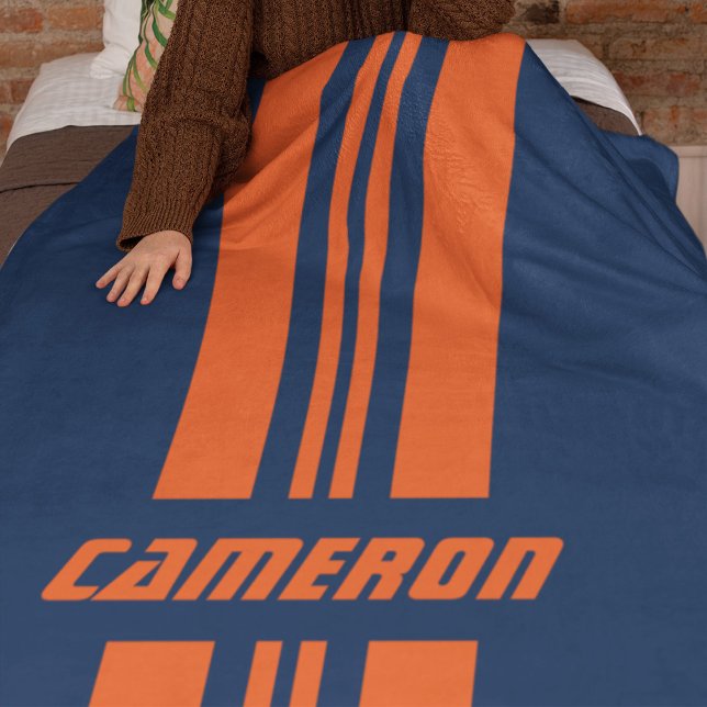 Couverture Polaire Votre nom Couleurs entièrement personnalisées Coul (Créateur téléchargé)