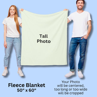 Couverture Polaire Votre photo grand format 127 cm x 152 cm 