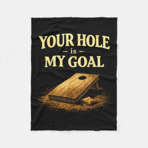 Couverture Polaire Votre trou est mon but Drôle de jeu de sac de hari