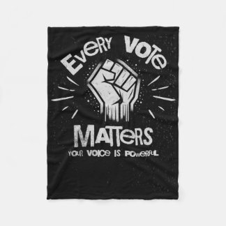 Couverture Polaire Votre Voix Est Puissante Sticker Vote1