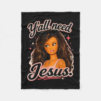 Couverture Polaire Vous avez tous besoin d'une poupée Jésus graphique