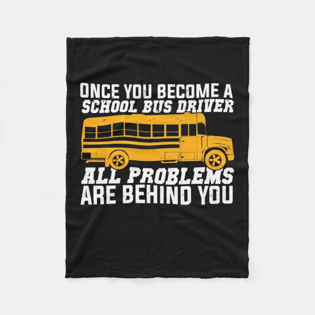 Couverture Polaire Vous Devenez Un Conducteur De Bus Scolaire (Devant)