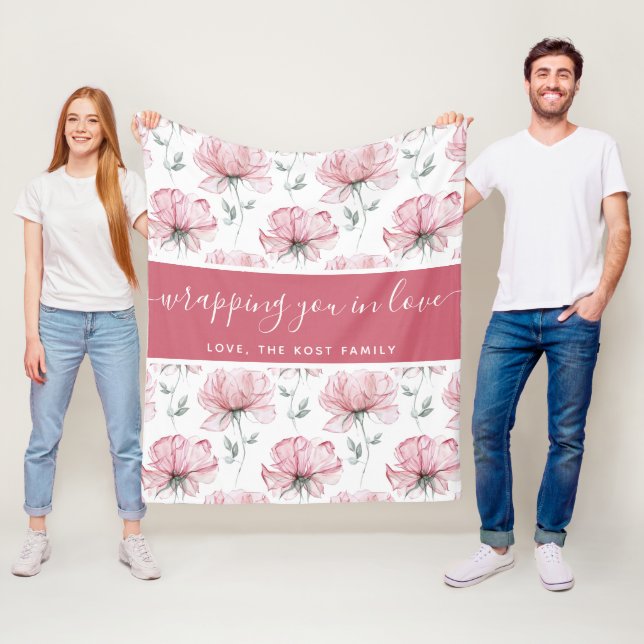 Couverture Polaire Vous Envelopper Dans Love Fleece Blanket (En situation)