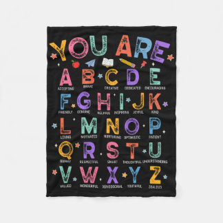 Couverture Polaire Vous êtes des lettres Alphabet Apprendre Abcs Garç
