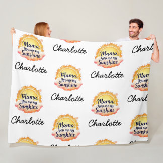 Couverture Polaire Vous Êtes Mon Soleil | Cadeau Sentimental Pour Mam