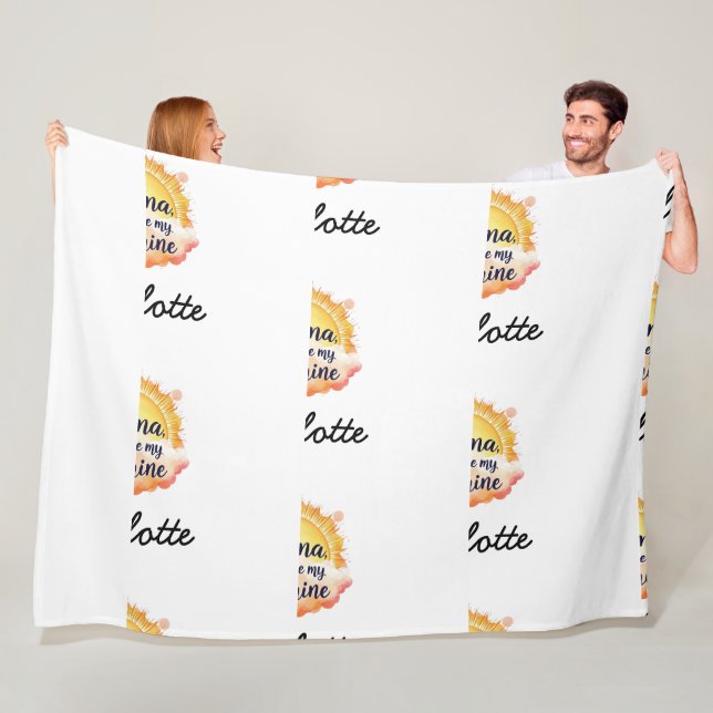 Couverture Polaire Vous Êtes Mon Soleil | Cadeau Sentimental Pour Mam (En situation)