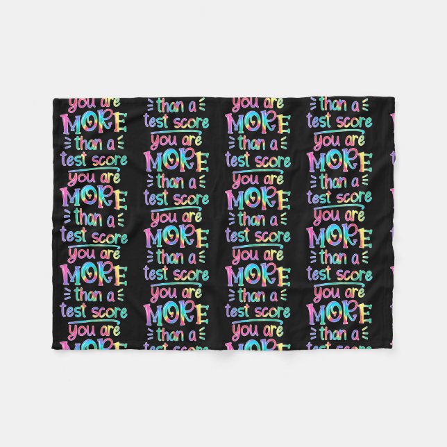 Couverture Polaire Vous Êtes Plus Qu'Un Enseignant De Test Score Tie  (Devant (Horizontal))