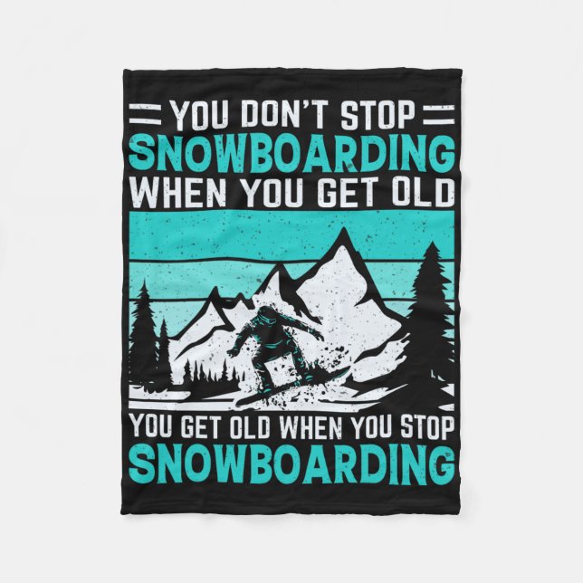 Couverture Polaire Vous n'arrêtez pas de faire du snowboard quand vou (Devant)