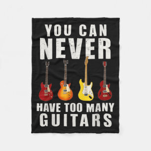 Couverture Polaire Vous ne pouvez jamais avoir trop de guitares Musiq