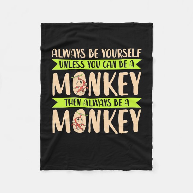Couverture Polaire Vous Pouvez Être Un Singe (Devant)