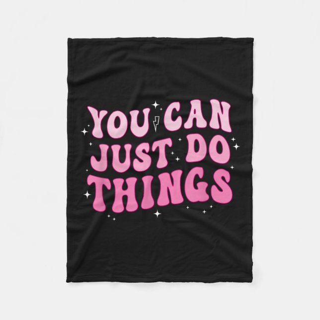 Couverture Polaire Vous pouvez simplement faire des choses - Motivati (Devant)