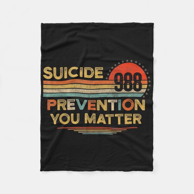 Couverture Polaire Vous Problème 988 Prévention du suicide Prévention (Devant)